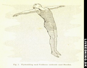 Flydestilling - fra Holger Nielsen´s bog Svøm! - anno 1920